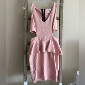 Pink Cutout Dress